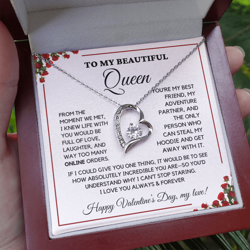 ALMOST SOLD OUT- To My Beautiful Queen - Valentine's Gift-Love