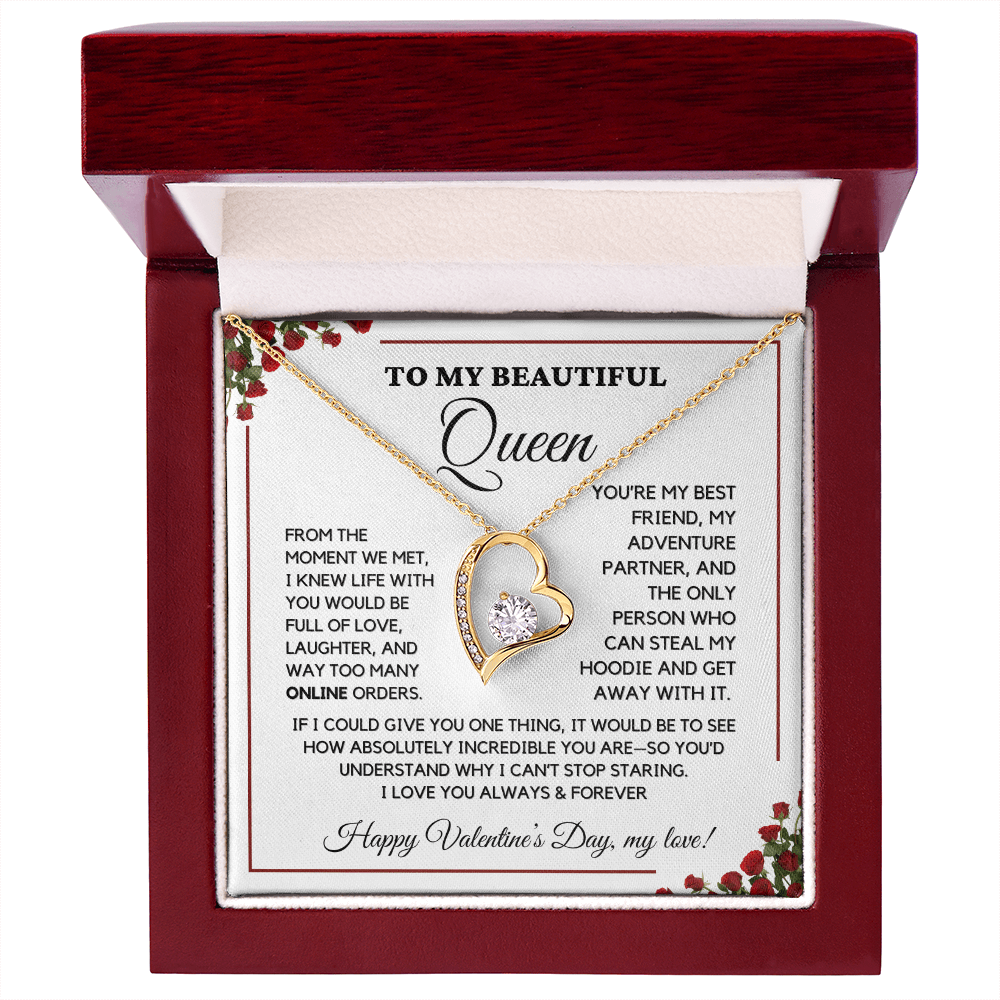 ALMOST SOLD OUT- To My Beautiful Queen - Valentine's Gift-Love