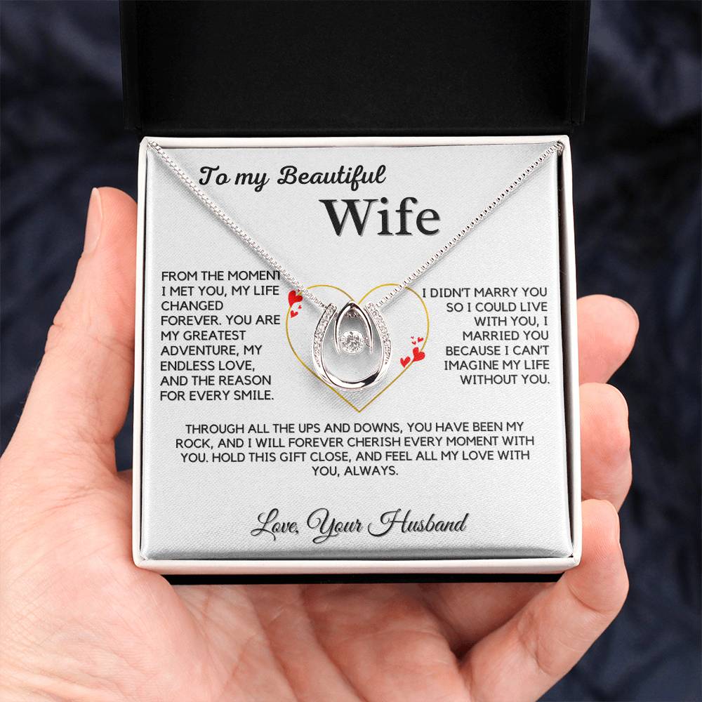 To My Wife- Beautiful Gift Necklace