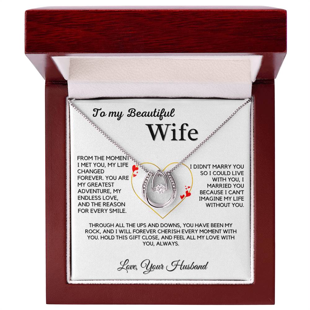 To My Wife- Beautiful Gift Necklace