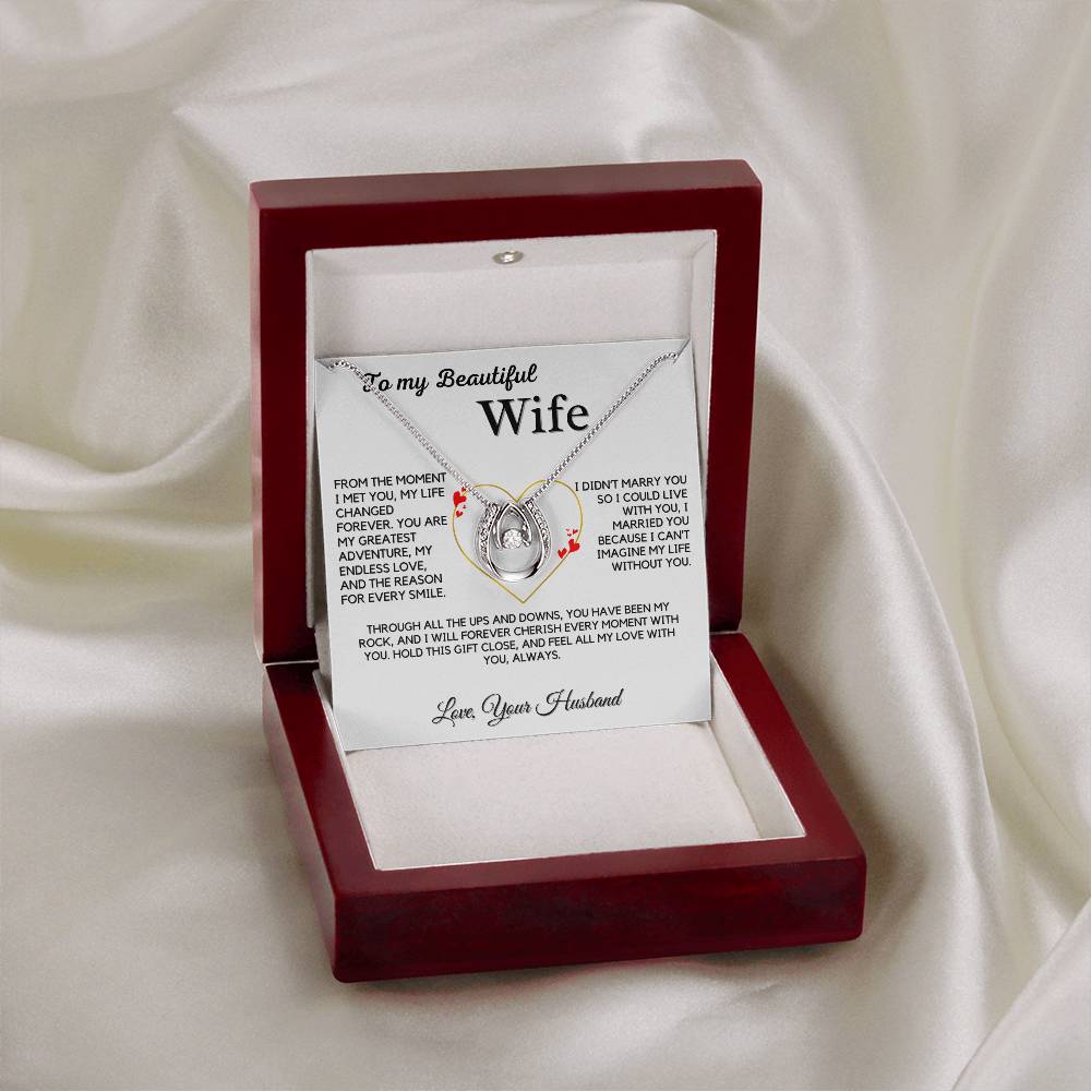 To My Wife- Beautiful Gift Necklace
