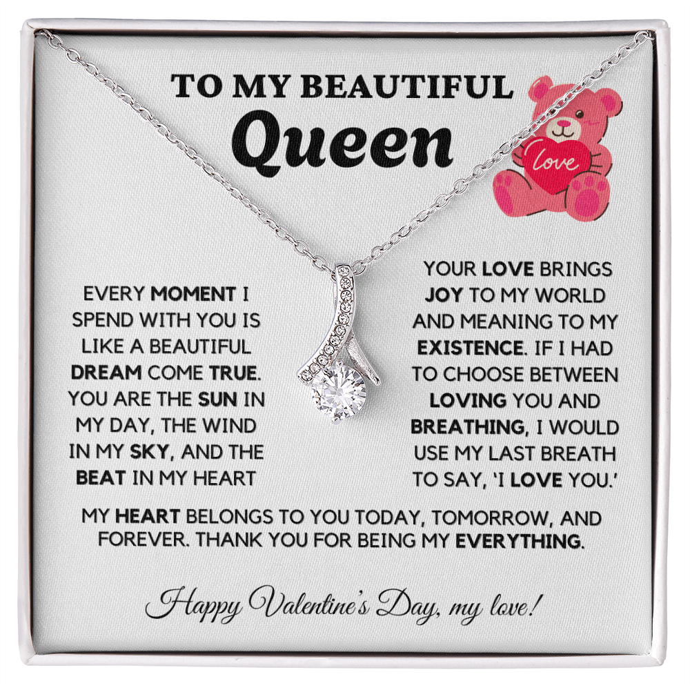 ALMOST SOLD OUT - TO MY Queen - Love Necklace