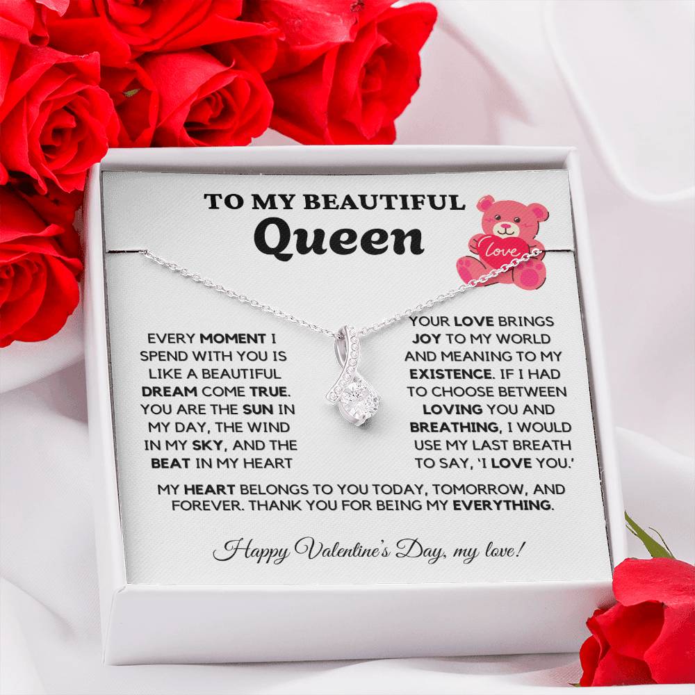 ALMOST SOLD OUT - TO MY Queen - Love Necklace