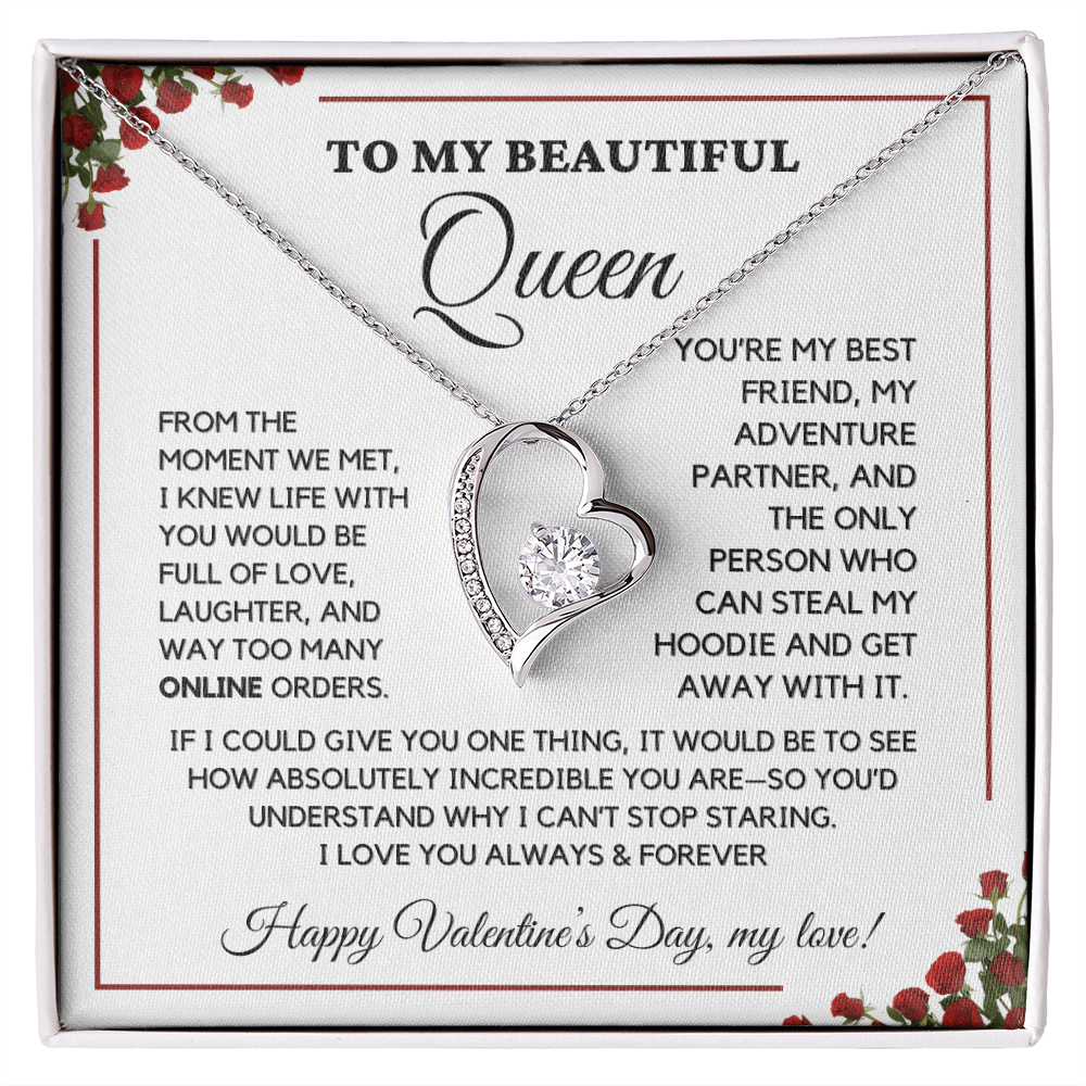 ALMOST SOLD OUT- To My Beautiful Queen - Valentine's Gift-Love