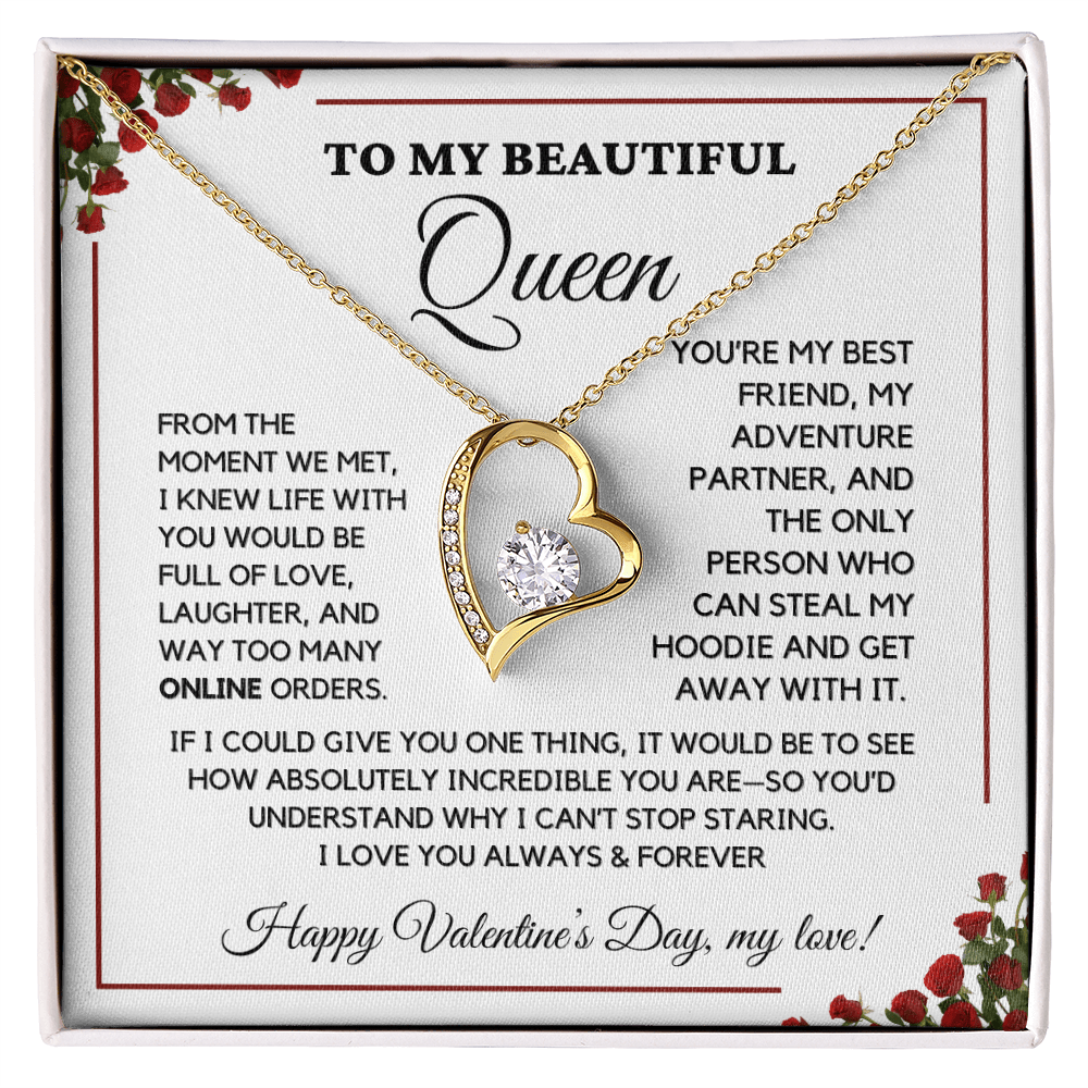 ALMOST SOLD OUT- To My Beautiful Queen - Valentine's Gift-Love