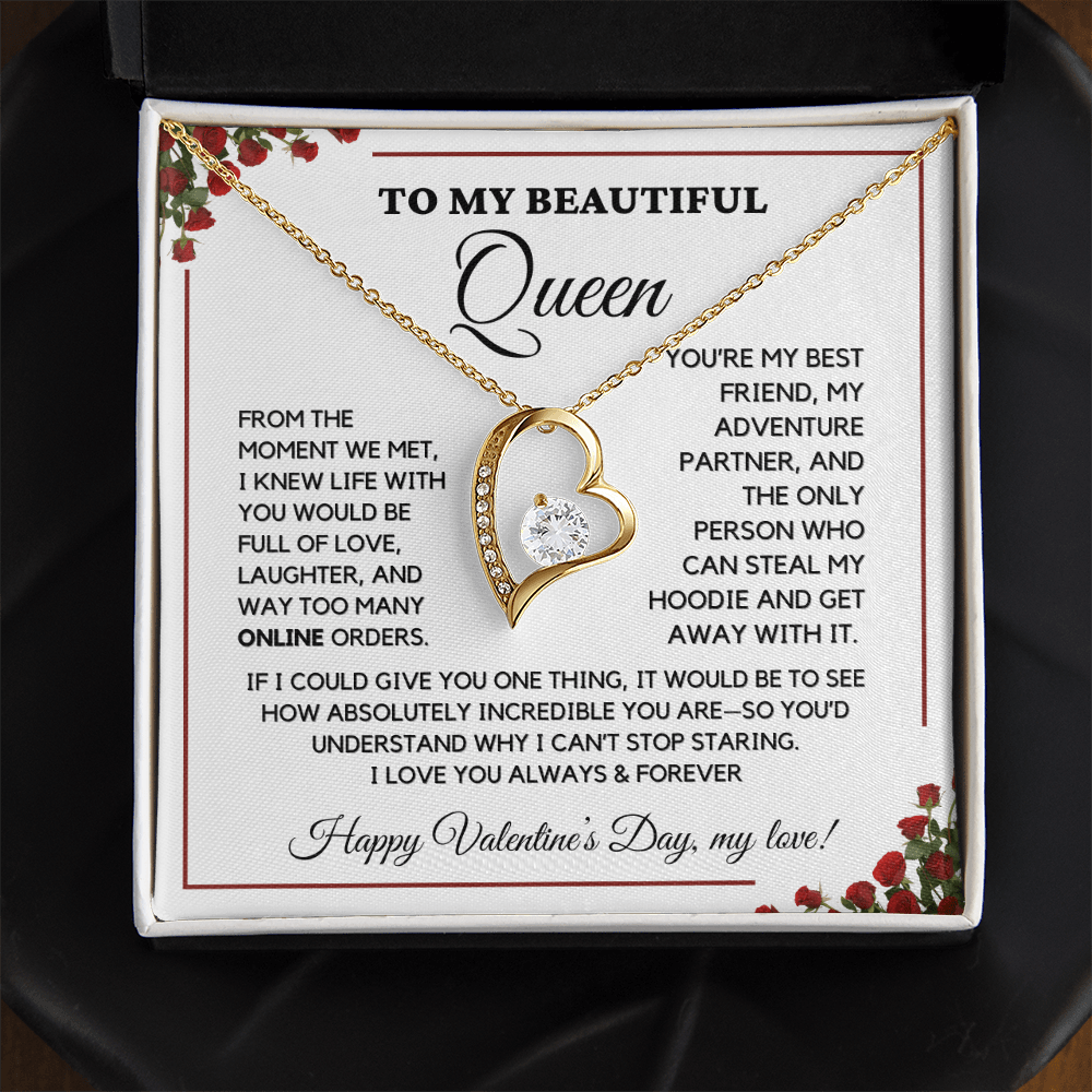 ALMOST SOLD OUT- To My Beautiful Queen - Valentine's Gift-Love