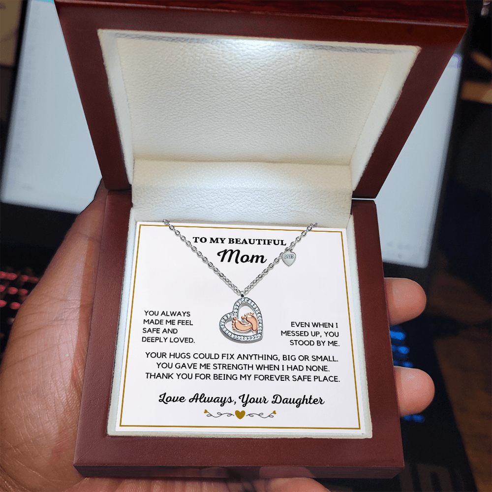 Almost Sold Out- To Mom - Heart Necklace