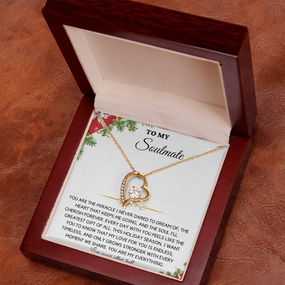 To My Soulmate Heart Necklace