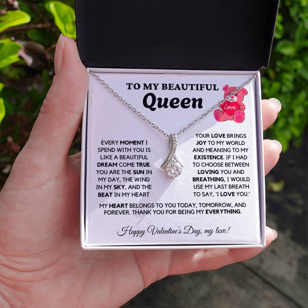 ALMOST SOLD OUT - TO MY Queen - Love Necklace