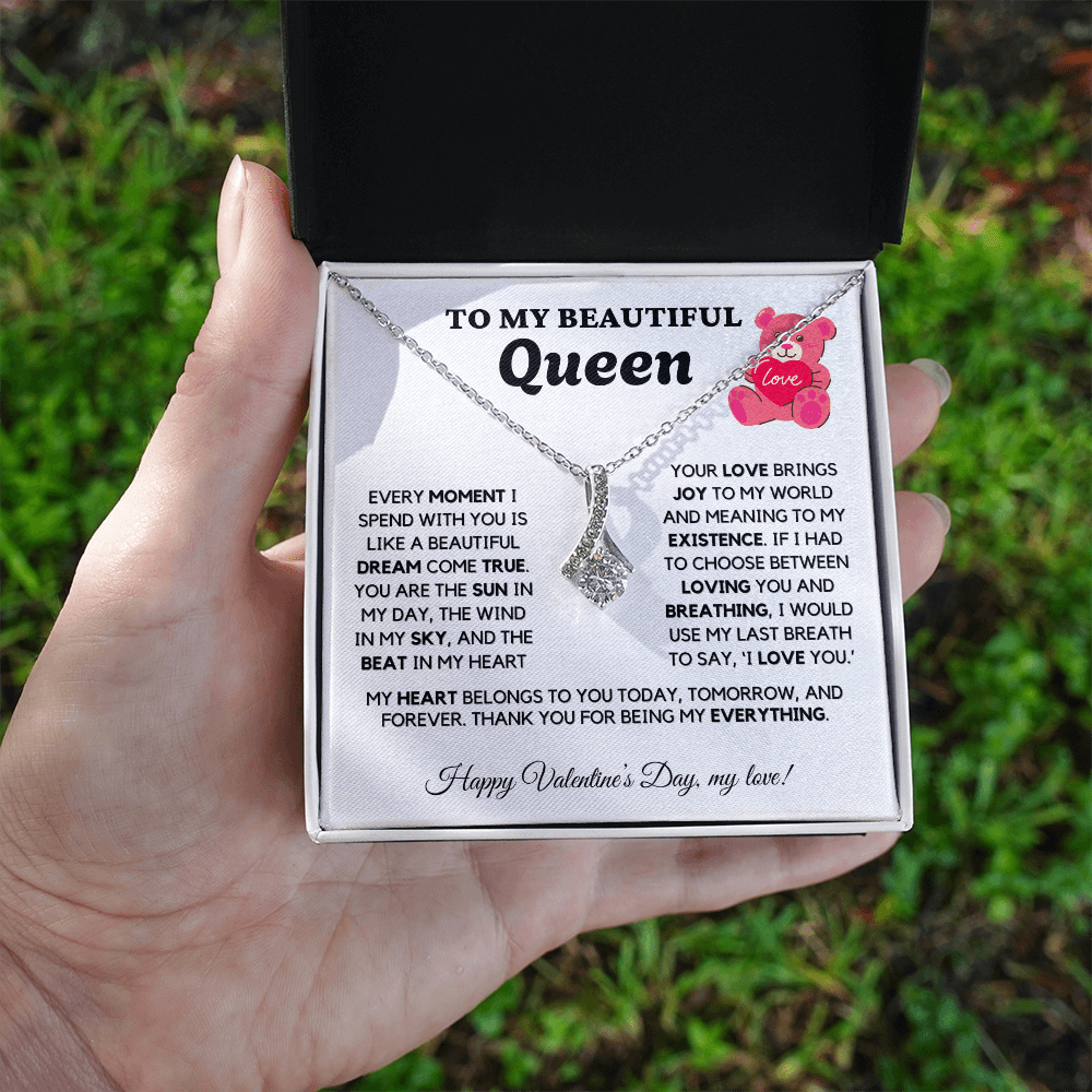 ALMOST SOLD OUT - TO MY Queen - Love Necklace