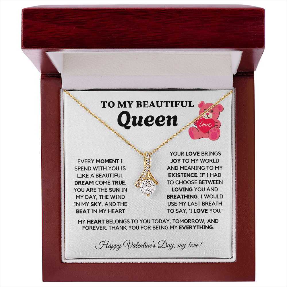 ALMOST SOLD OUT - TO MY Queen - Love Necklace