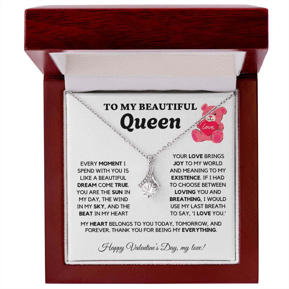 ALMOST SOLD OUT - TO MY Queen - Love Necklace