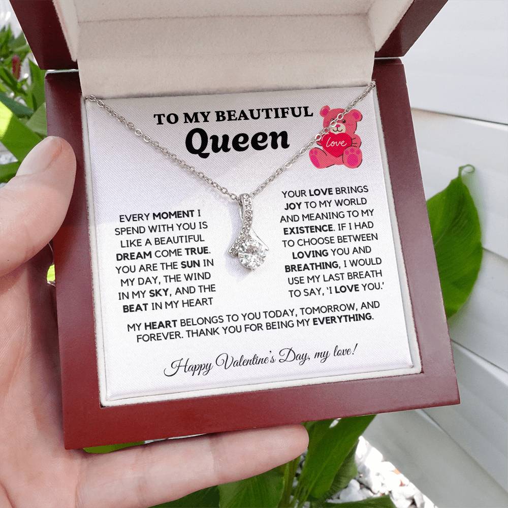 ALMOST SOLD OUT - TO MY Queen - Love Necklace