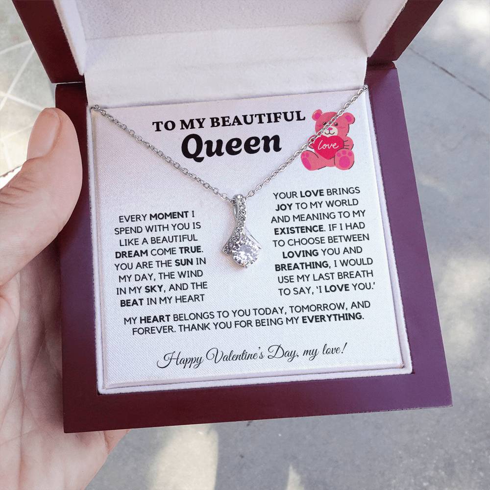 ALMOST SOLD OUT - TO MY Queen - Love Necklace