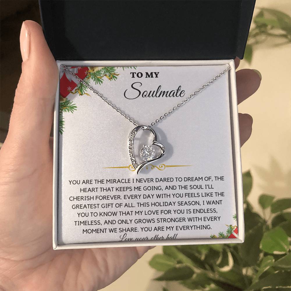 To My Soulmate Heart Necklace