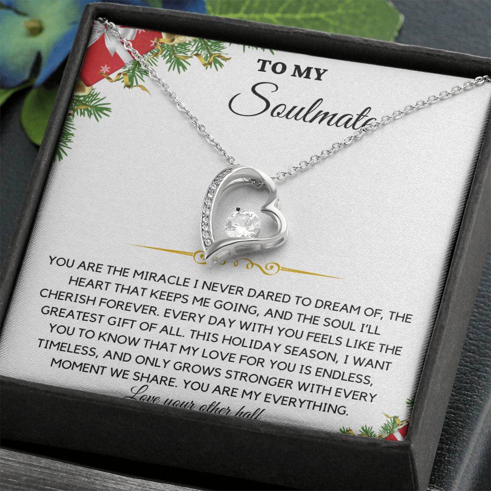 To My Soulmate Heart Necklace