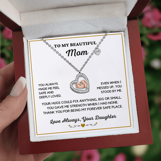 Almost Sold Out- To Mom - Heart Necklace